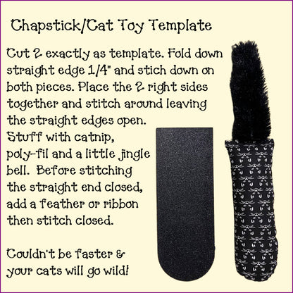 Chapstick Case /Cat Toy/Wrist Band Template