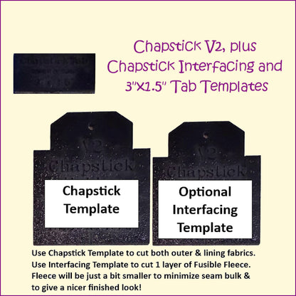 Chapstick Lipstick Lip Balm Holder Template V2