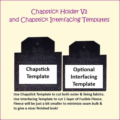 Chapstick Lipstick Lip Balm Holder Template V2