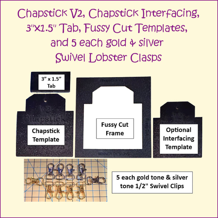 Chapstick Lipstick Lip Balm Holder Template V2