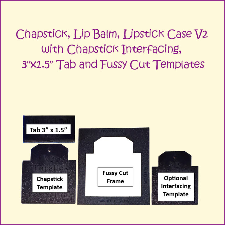 Chapstick Lipstick Lip Balm Holder Template V2