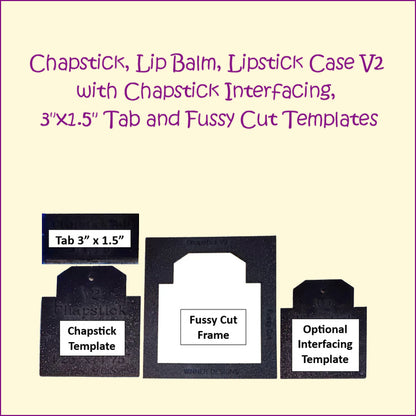 Chapstick Lipstick Lip Balm Holder Template V2