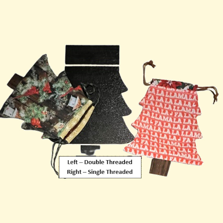 Christmas Tree Drawstring Bag Templates