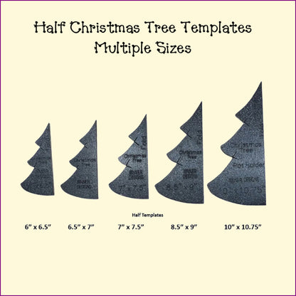 Christmas Tree Full & Half Templates