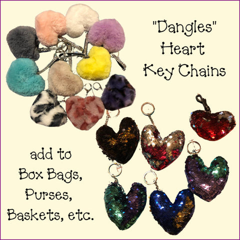 Dangles - Heart Key Chains