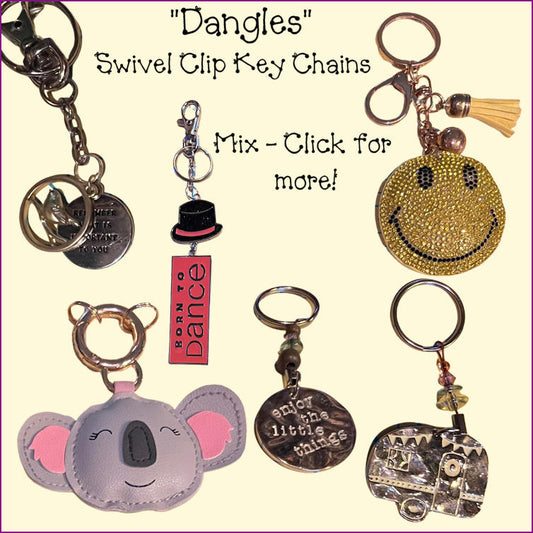 Dangles: Hardware Swivel Clip/Key Chain: Mix