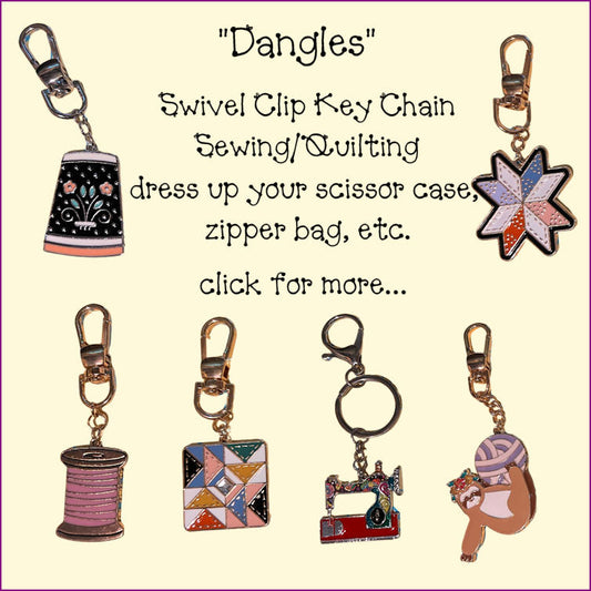 Dangles: Hardware Swivel Clip/Key Chain: Sew/Quilt