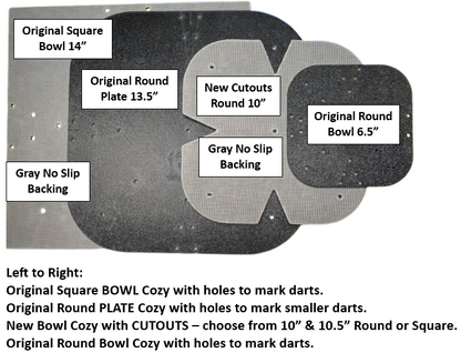 Microwave Bowl & Plate Cozy Templates with CUTOUTS - New!