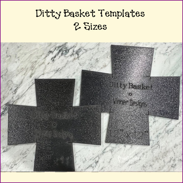 Ditty Basket Templates - Multiple Sizes