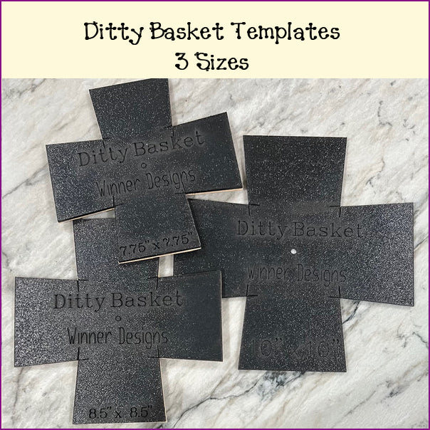 Ditty Basket Templates - Multiple Sizes