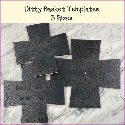 Ditty Basket Templates - Multiple Sizes