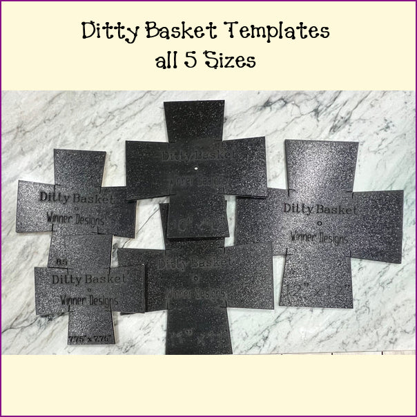 Ditty Basket Templates - Multiple Sizes