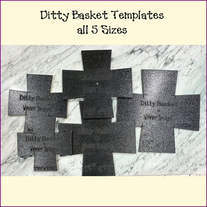 Ditty Basket Templates - Multiple Sizes