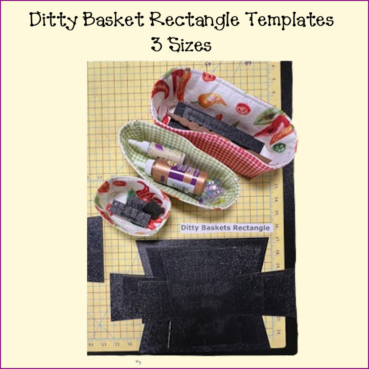 Ditty Basket Templates - Multiple Sizes