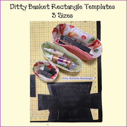 Ditty Basket Templates - Multiple Sizes