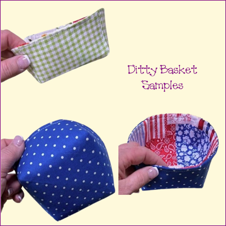 Ditty Basket Templates - Multiple Sizes