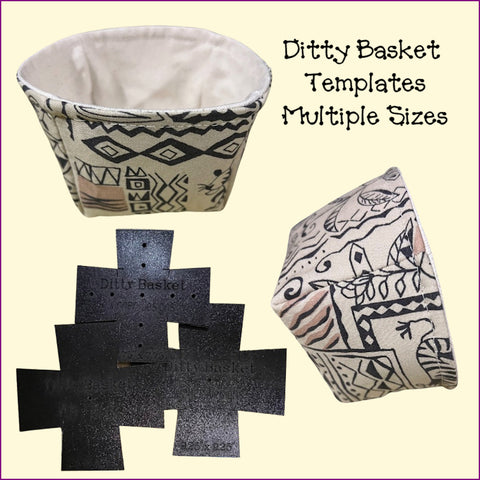 Ditty Basket Templates - Multiple Sizes