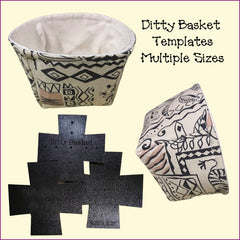 Ditty Basket Templates - Multiple Sizes