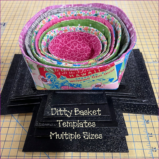 Ditty Basket Templates - Multiple Sizes
