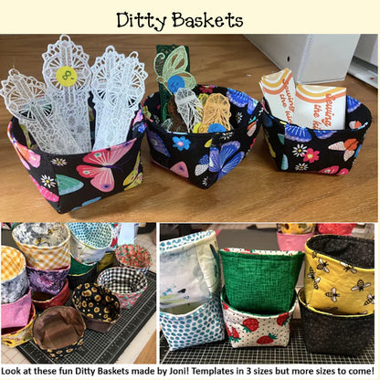 Ditty Basket Templates - Multiple Sizes