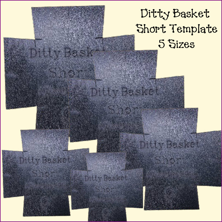 Ditty Basket Templates - Multiple Sizes