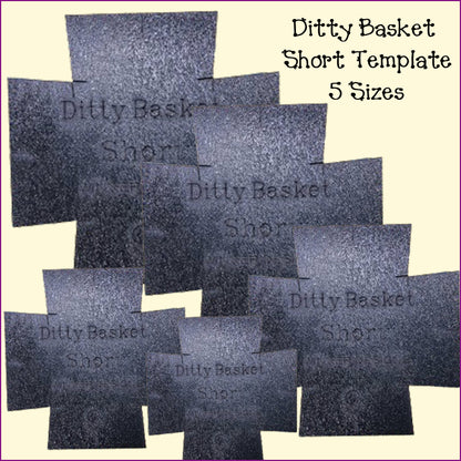 Ditty Basket Templates - Multiple Sizes