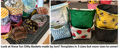 Ditty Basket Templates - Multiple Sizes
