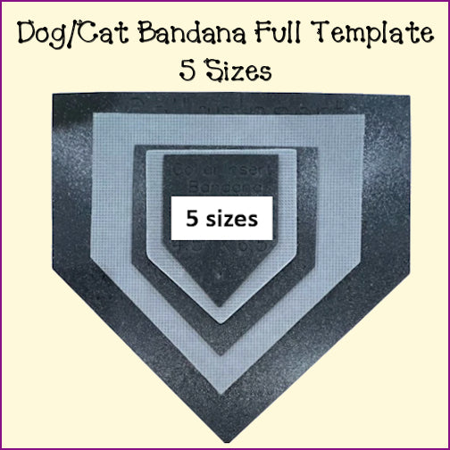 Dog Cat Bandanas - Traditional Collar Insert Style
