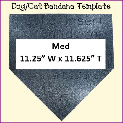 Dog Cat Bandanas - Traditional Collar Insert Style