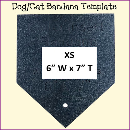 Dog Cat Bandanas - Traditional Collar Insert Style