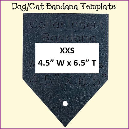 Dog Cat Bandanas - Traditional Collar Insert Style