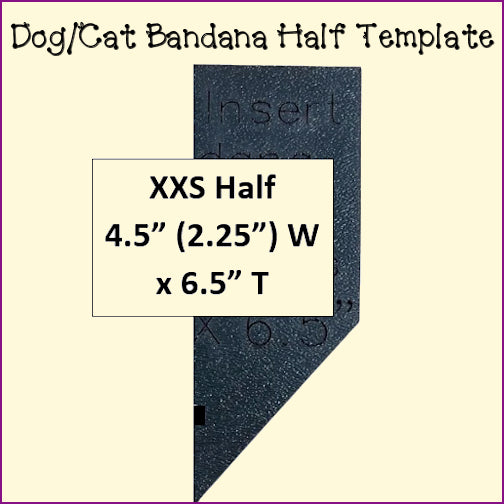 Dog Cat Bandanas - Traditional Collar Insert Style
