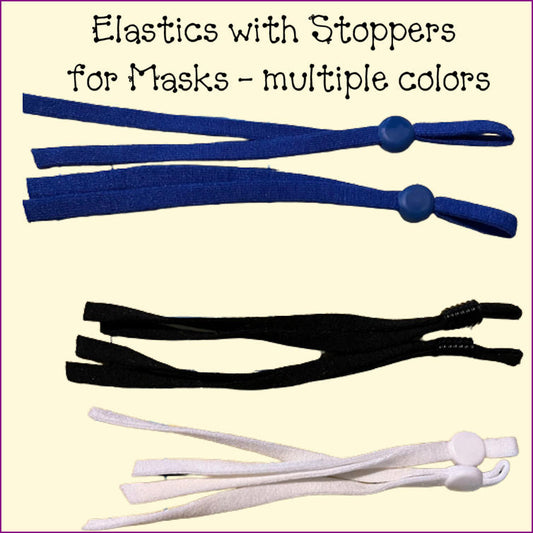 Elastics with Stoppers - Hair Towel Wrap, Masks, Bags, Cases