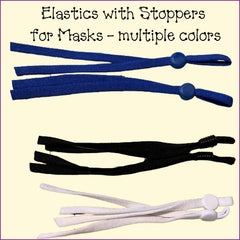 Elastics with Stoppers - Hair Towel Wrap, Masks, Bags, Cases