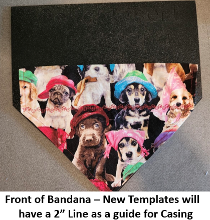 Dog Cat Bandanas - NEW Size! - Traditional Collar Insert Style