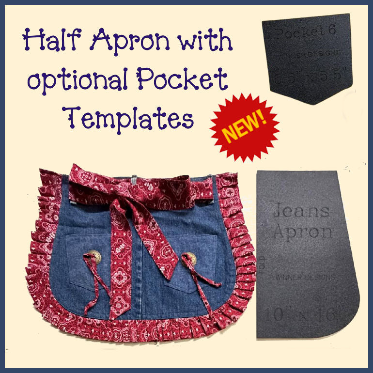 Half Apron Template + Pockets Templates
