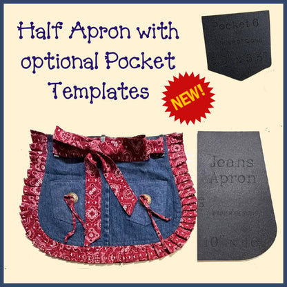 Half Apron Template + Pockets Templates