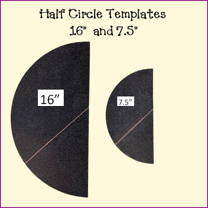 Half Circle Templates - Folded Tree Napkins, Pie/Plate Carrier