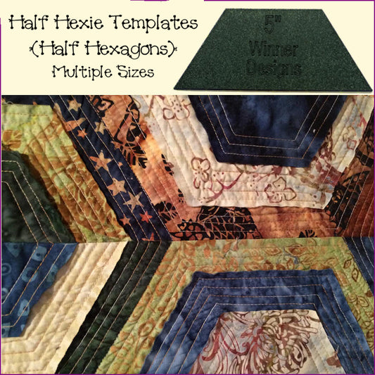 Half Hexies (Hexagon) - Multiple Sizes