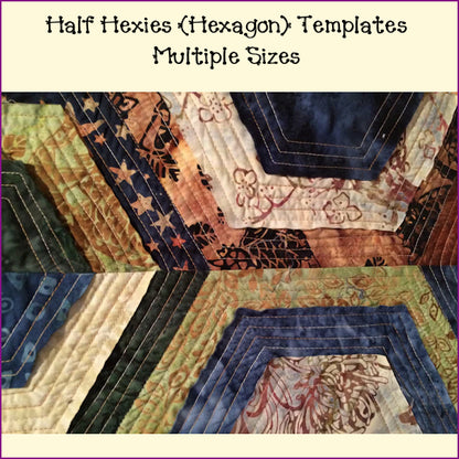Half Hexies (Hexagon) - Multiple Sizes