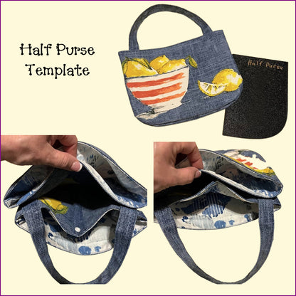 Half Purse Template