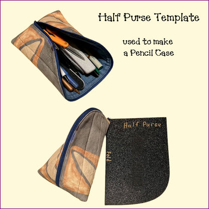 Half Purse Template