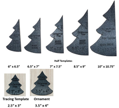 Christmas Tree Full & Half Templates