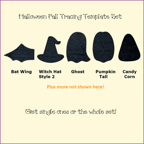 Halloween Fall Tracing Template Set