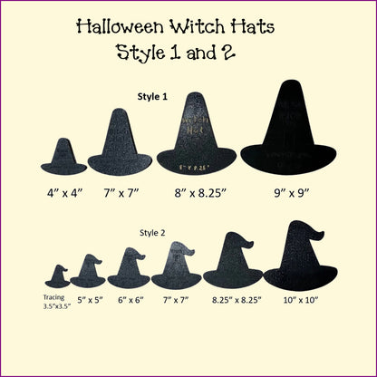 Halloween Witch Hat Templates