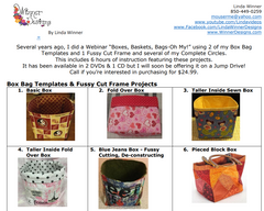 Boxes, Baskets & Bags Webinar Bundle