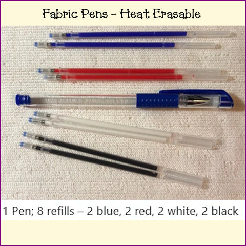 Fabric Pens Heat Erasable