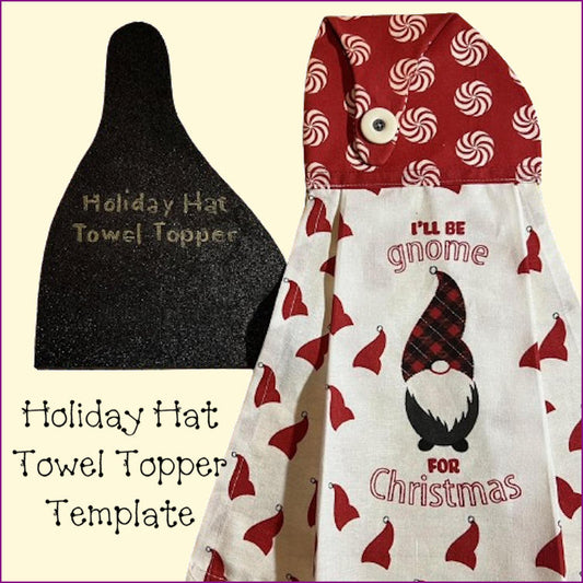 Towel Topper Holiday Hat Template