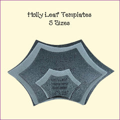 Holly Leaf Templates