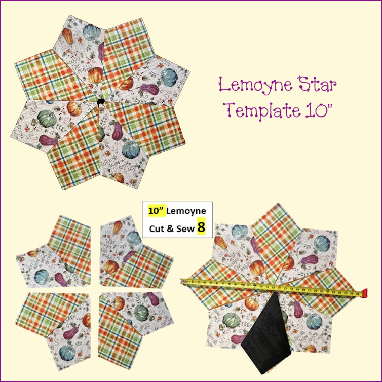 Lemoyne Star Periwinkle Templates